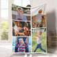 Personalized Photo Blanket 5 Photos Gift for Son