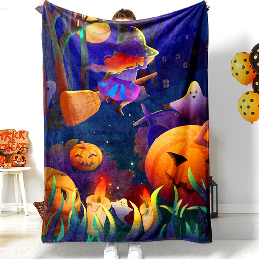 Jollyvogue Halloween Colorful Skull Smiling Hearts Halloween Design Halloween Blanket 2022 Soft Sherpa And Fleece Blanket