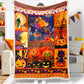 Jollyvogue Halloween Pumpkin Black Cat Castle Halloween Theme Celebration Holiday Halloween Blanket 2022 Soft Sherpa And Fleece Blanket