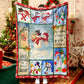 Snowman Snowman Couple Warm Celebrate Christmas Fleece Sherpa Blanket Snowman Quilt