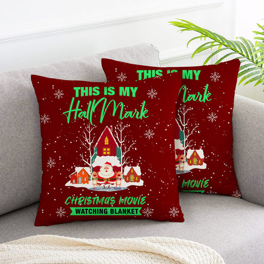 Santa's house pillow covers 2pcs