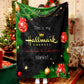 Christmas Tree Black Cinema To Celebrate Christmas Fleece Sherpa Blanket
