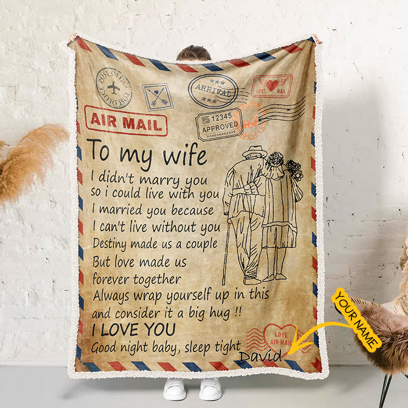 Personalized Blanket To Wife We Will Forever Together Blanket