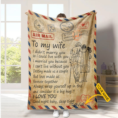 Personalized Blanket To Wife We Will Forever Together Blanket