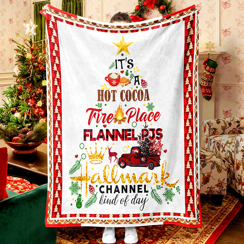 Christmas Greetings To Celebrate Christmas Hallmark Fleece Sherpa Blanket
