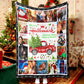Truck Christmas Tree Christmas Movie Poster Fleece Sherpa Blanket