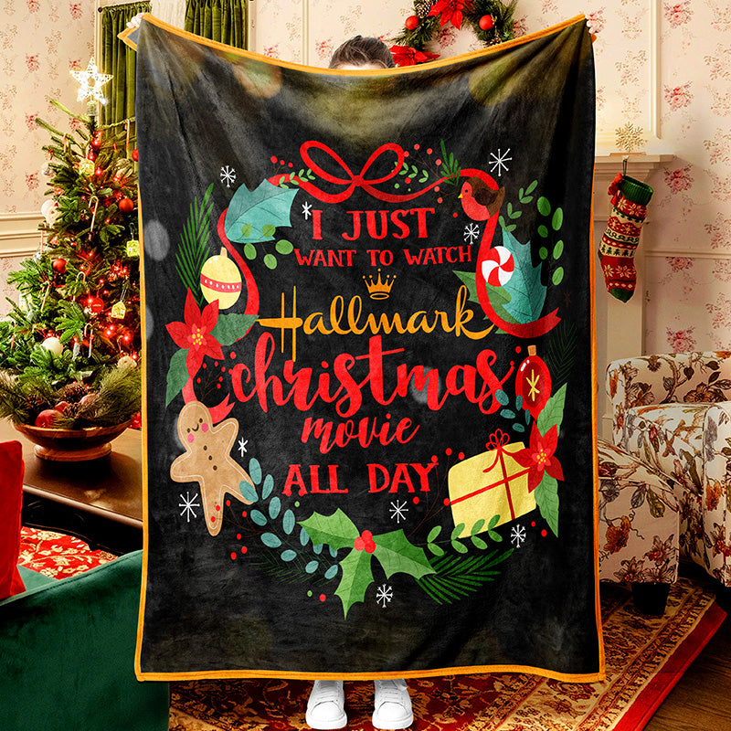 Celebrate Christmas Wreath Christmas Merry Christmas Fleece Sherpa Blanket