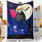 Halloween Cartoon Moon Night Vampire Dark Halloween Blanket