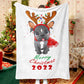 Santa Hat Pet Christmas Memorial Blanket