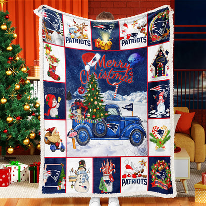 Blue Christmas Truck Christmas Tree Snowman Christmas Stockings To Celebrate Christmas Fleece Sherpa Blanket Snowman Quilt