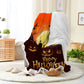 Halloween Horror Pumpkin Graveyard Giant Moon Bat Halloween Blanket