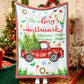 Red Truck Christmas Tree Christmas Movie Soft Blanket Throw Blanket Fleece Sherpa Blanket