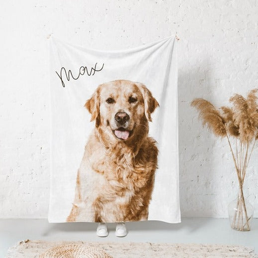 Personalized Pet Photo Blanket for Pet Lovers