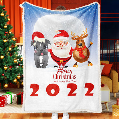 Santa Pet Christmas  Celebration Blanket