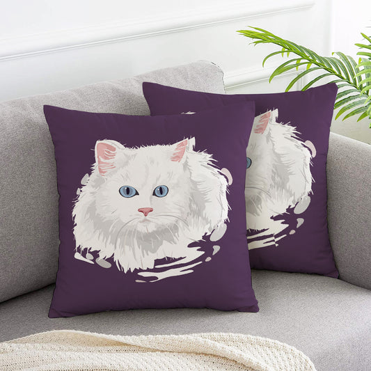 Persian Cat Throw Pillow Cushion Covers